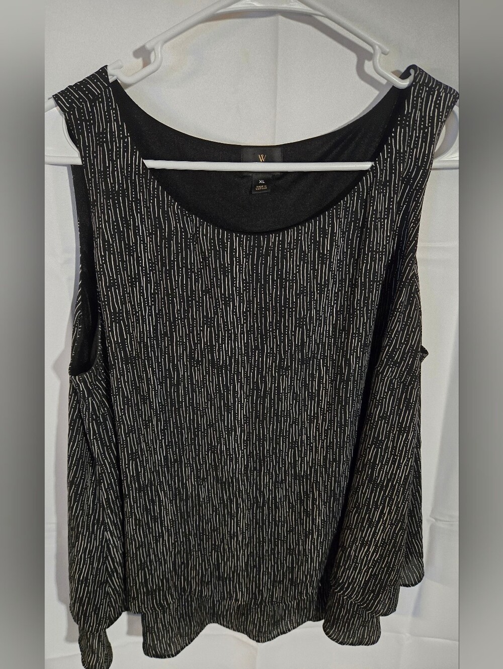 Worthington Black And White Sleeveless Tank